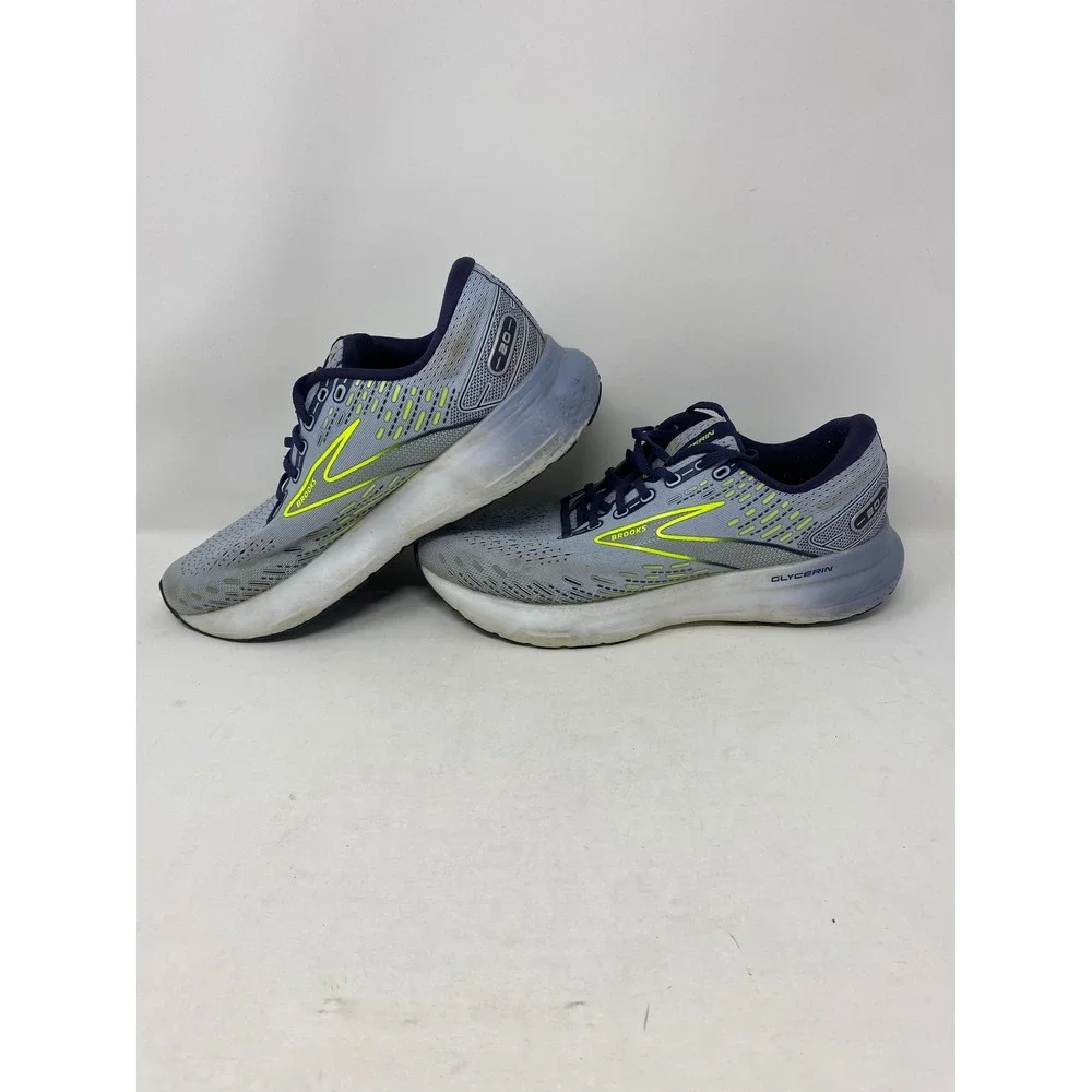 Brooks Glycerin 20 Mens Running Shoes Blue Grey Yellow 1203691B416 Size 11
